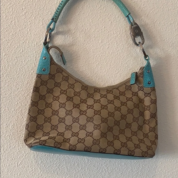 Gucci Handbags - Gucci Turquoise GG Monogram purse